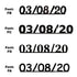 Custom-Fetti Date - 03/08/24 or 03/08/25  Black