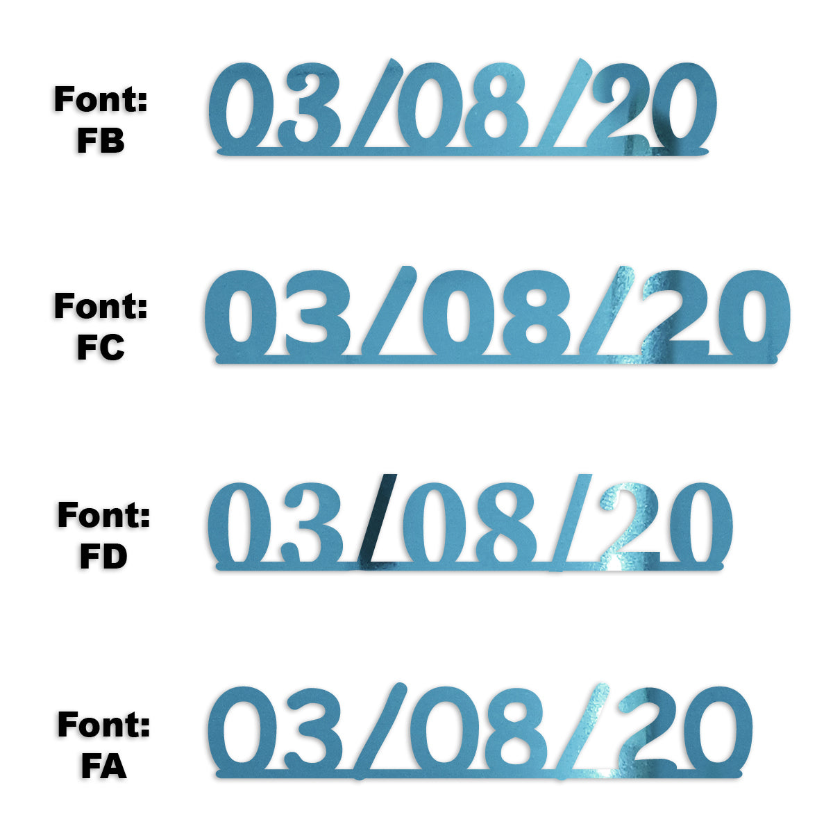 Custom-Fetti Date - 03/08/24 or 03/08/25  Blue Sky