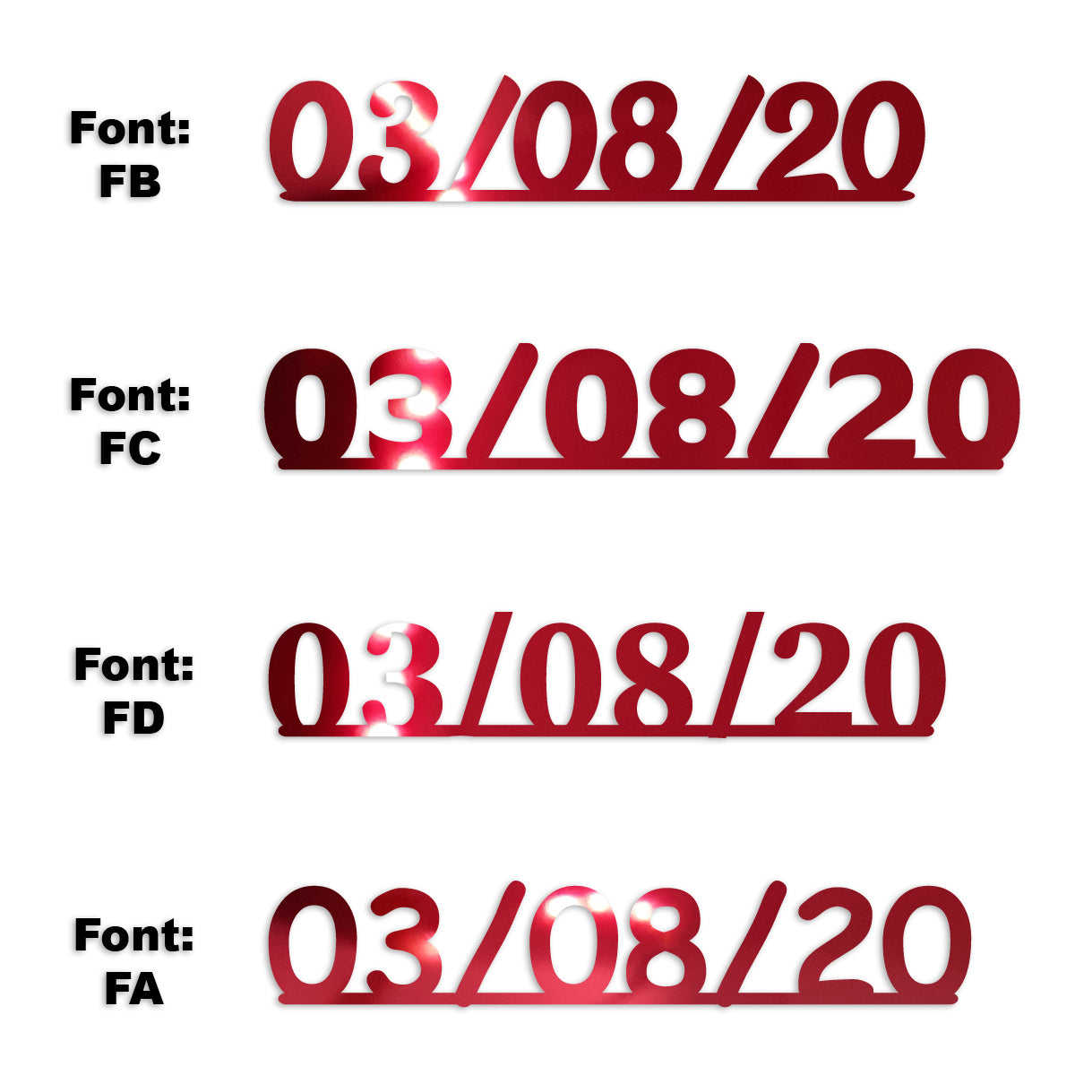 Custom-Fetti Date - 03/08/24 or 03/08/25  Red