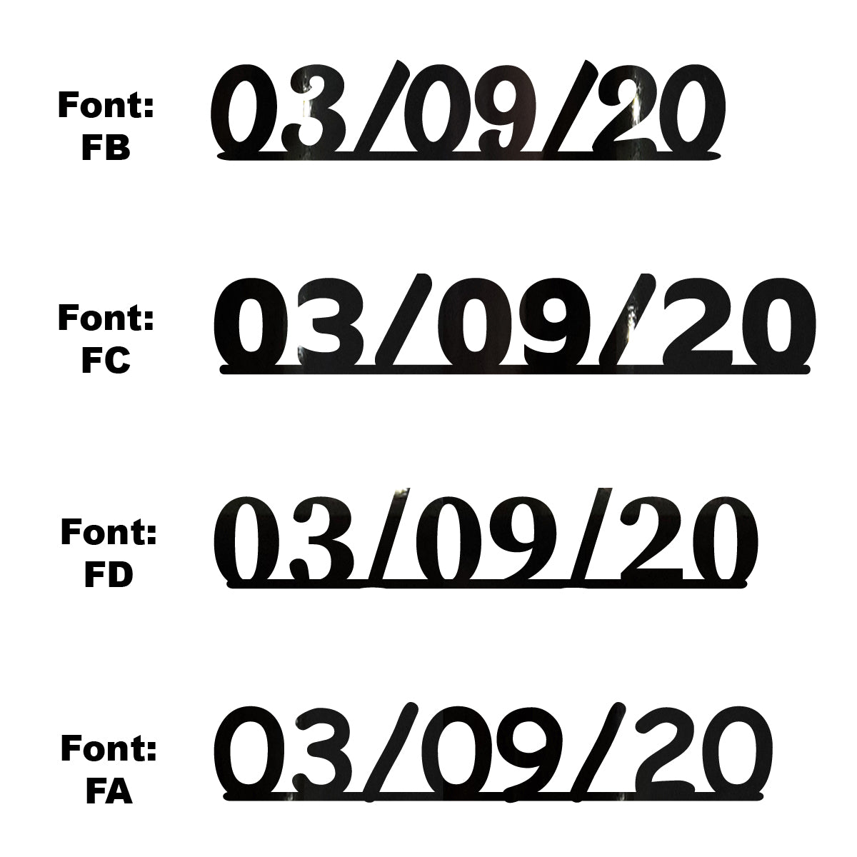 Custom-Fetti Date - 03/09/24 or 03/09/25  Black
