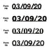 Custom-Fetti Date - 03/09/24 or 03/09/25  Black