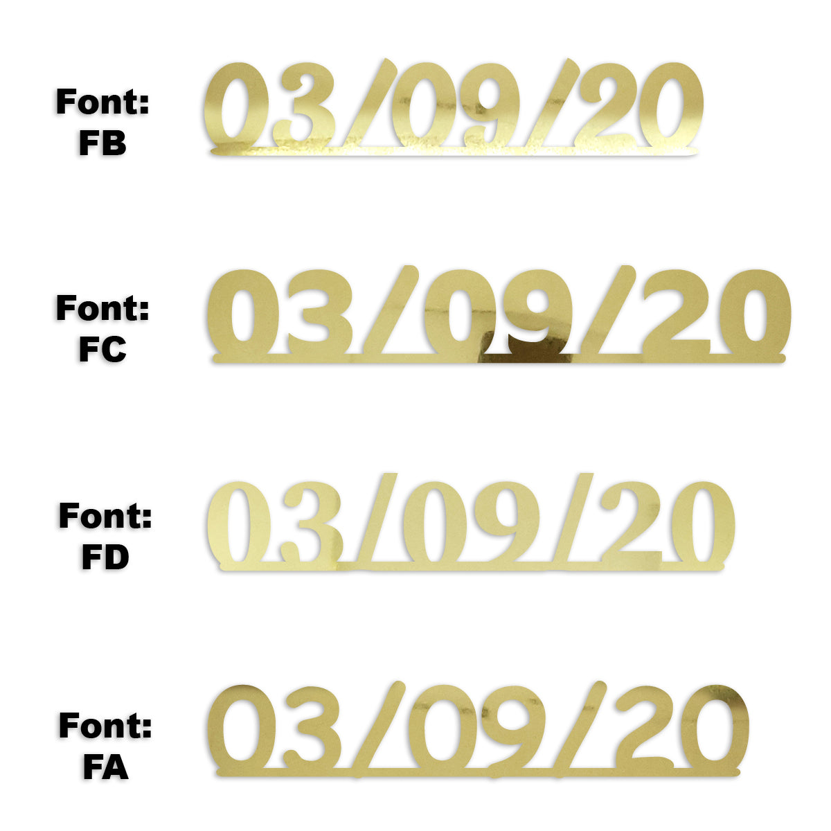 Custom-Fetti Date - 03/09/24 or 03/09/25  Gold