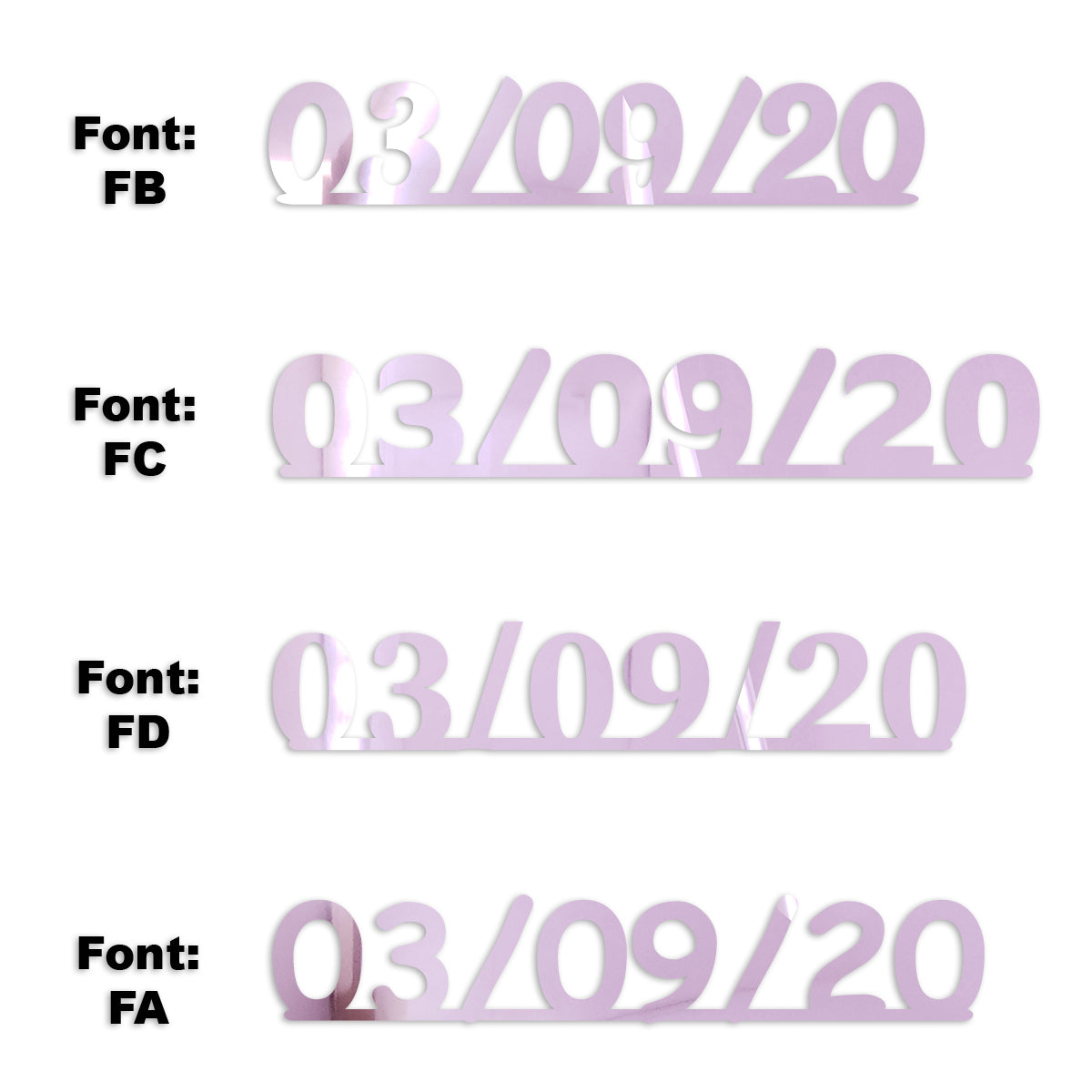 Custom-Fetti Date - 03/09/24 or 03/09/25  Pink