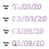 Custom-Fetti Date - 03/09/24 or 03/09/25  Pink