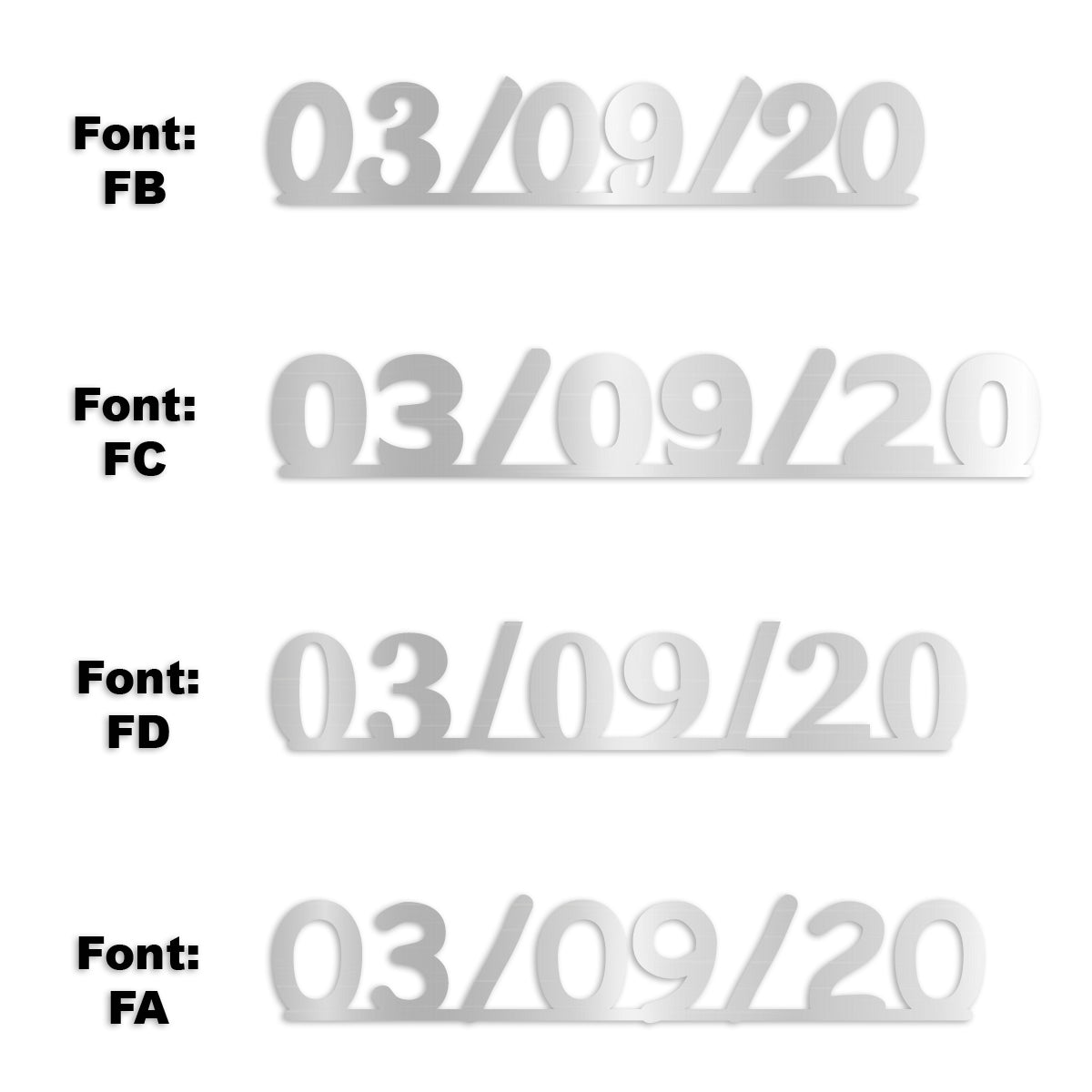Custom-Fetti Date - 03/09/24 or 03/09/25  Silver