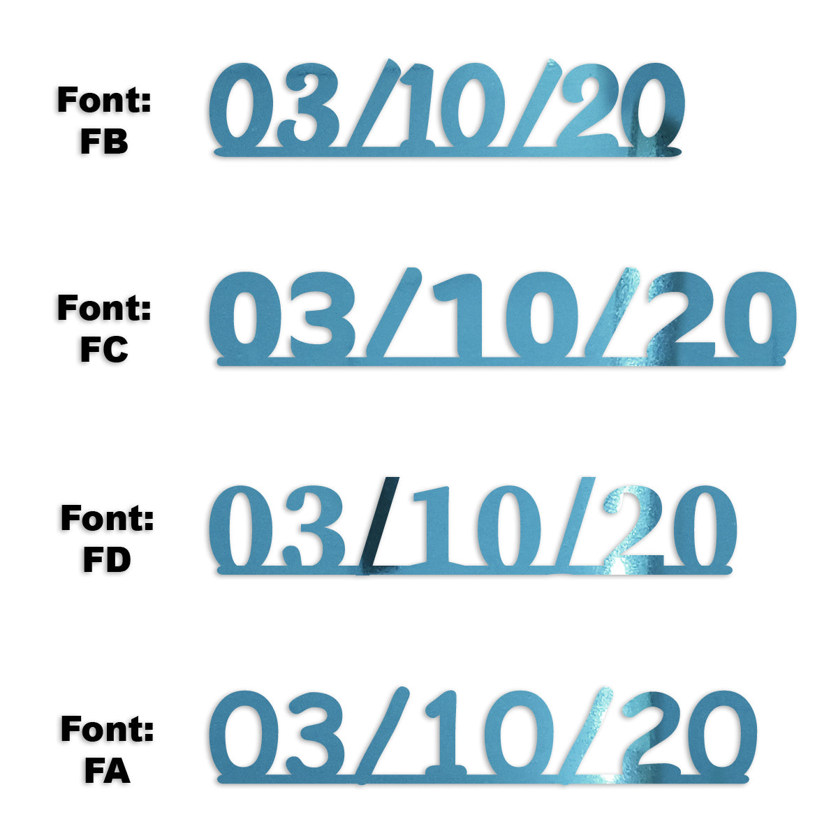 Custom-Fetti Date - 03/10/24 or 03/10/25  Blue Sky