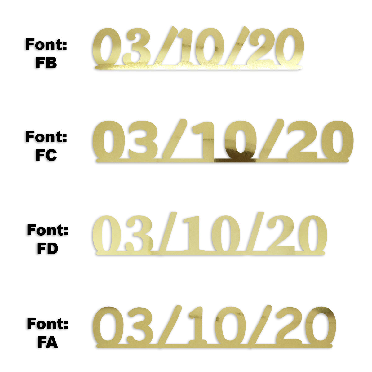 Custom-Fetti Date - 03/10/24 or 03/10/25  Gold