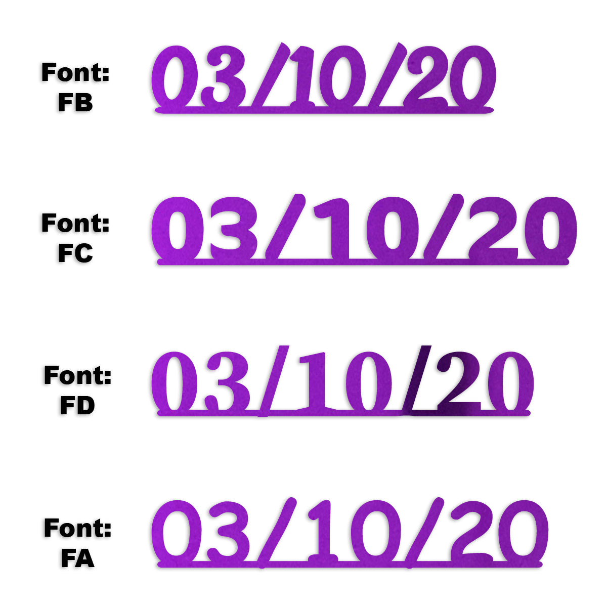 Custom-Fetti Date - 03/10/24 or 03/10/25  Purple