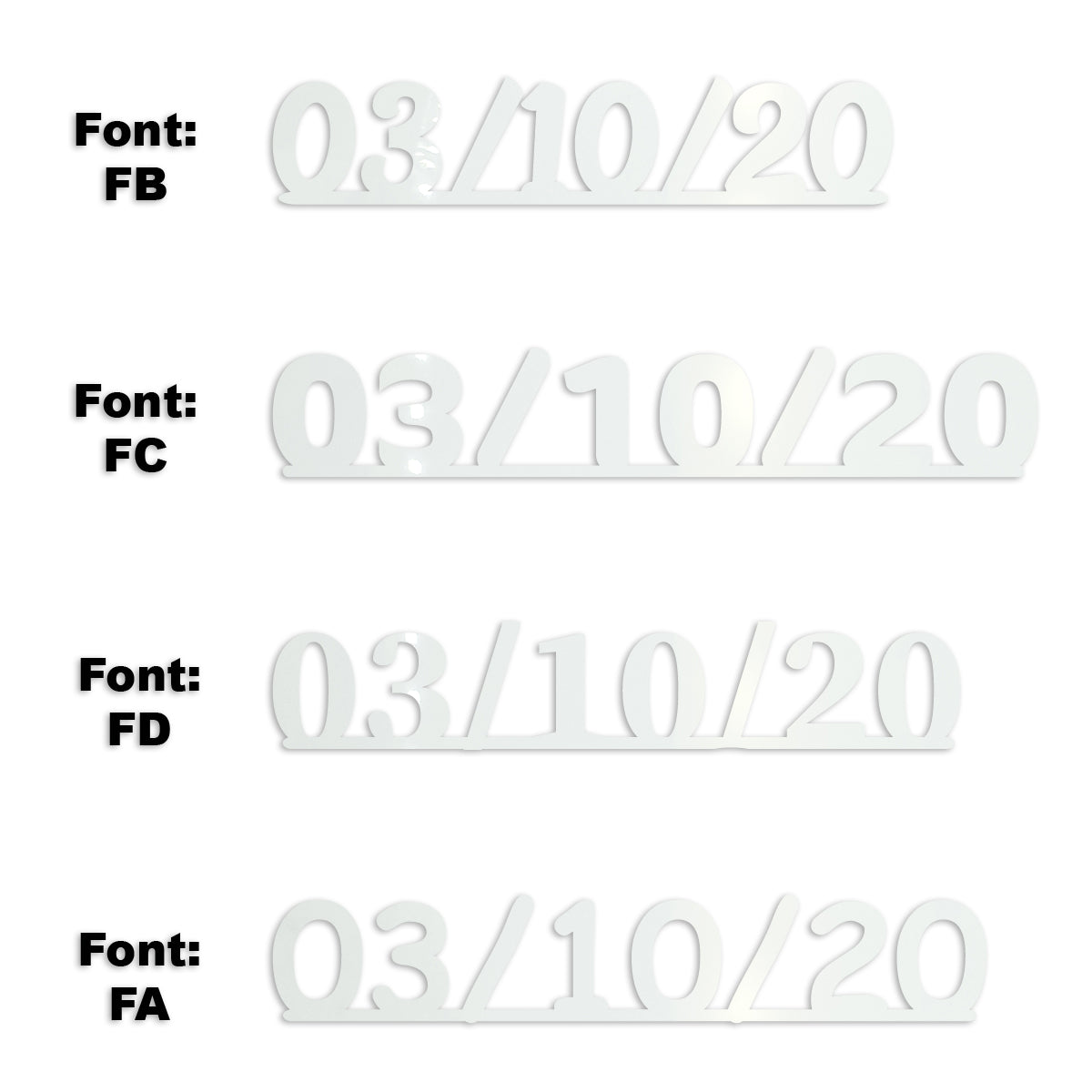 Custom-Fetti Date - 03/10/24 or 03/10/25  White
