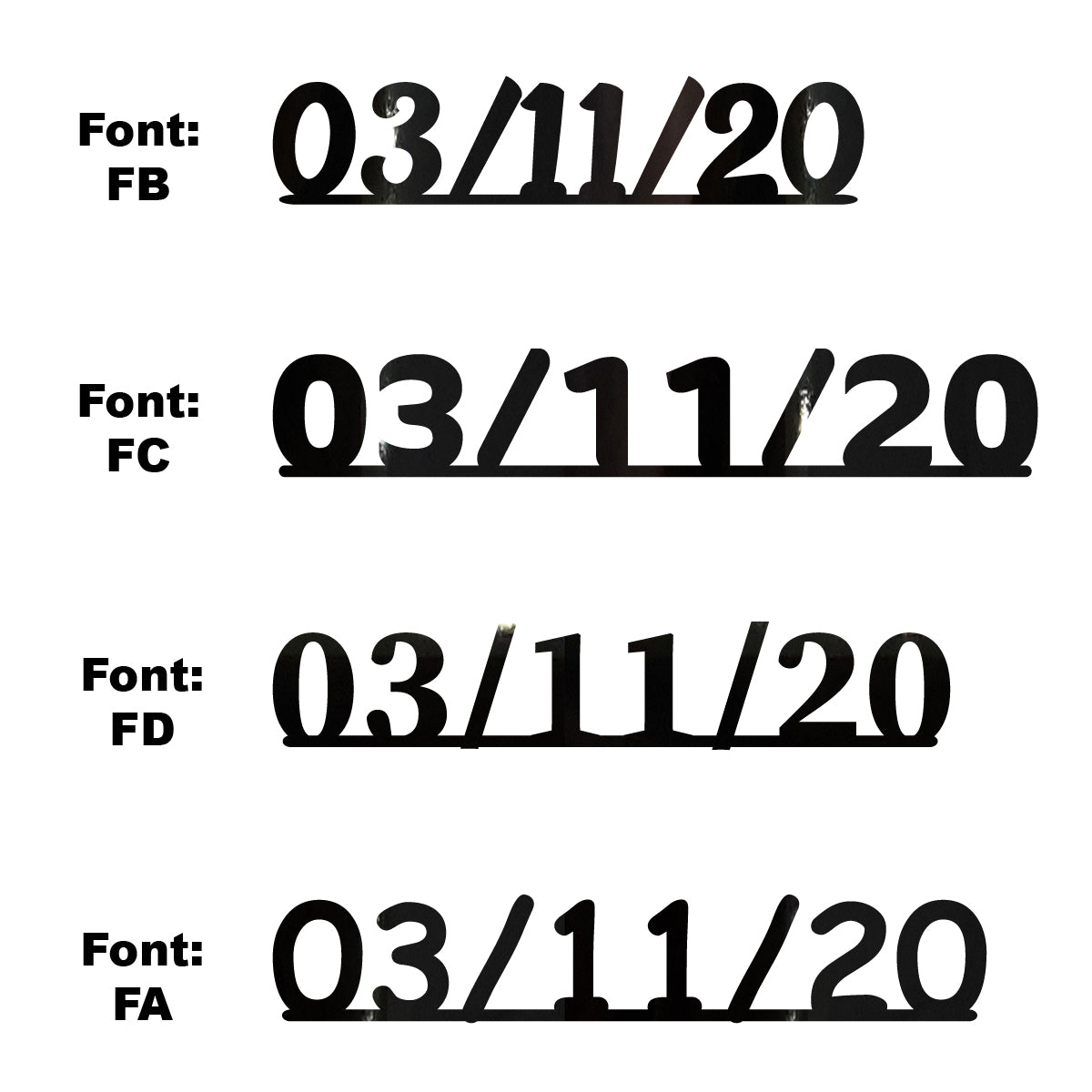 Custom-Fetti Date - 03/11/24 or 03/11/25  Black
