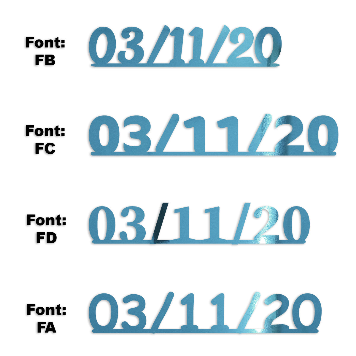 Custom-Fetti Date - 03/11/24 or 03/11/25  Blue Sky