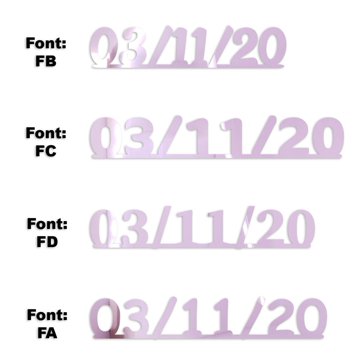 Custom-Fetti Date - 03/11/24 or 03/11/25  Pink