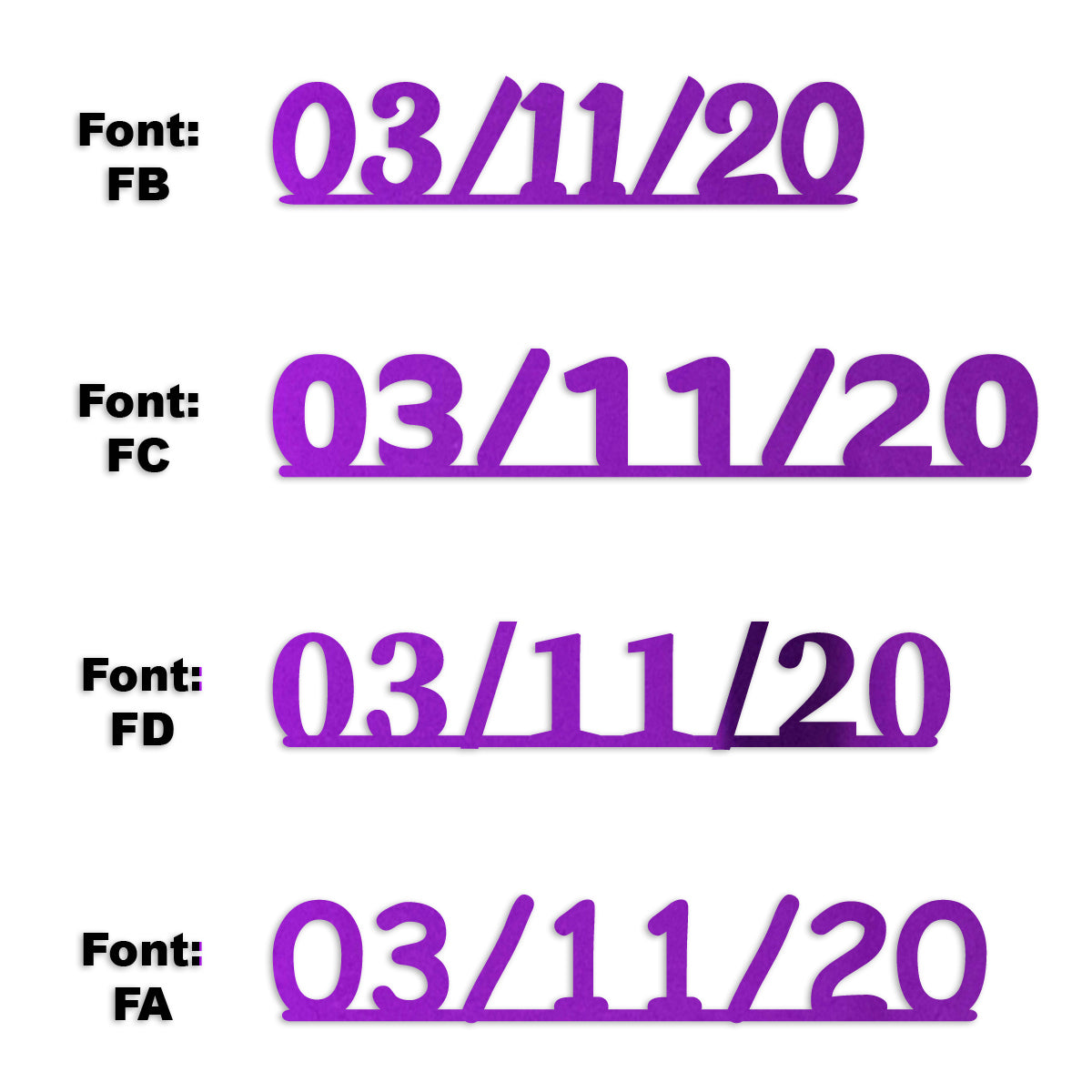 Custom-Fetti Date - 03/11/24 or 03/11/25  Purple