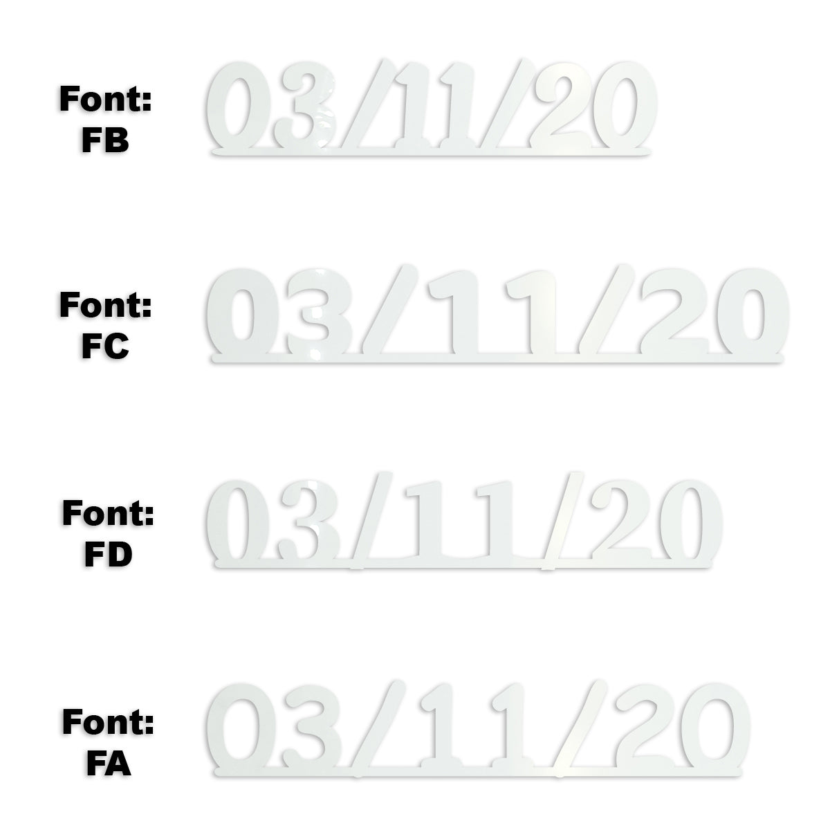 Custom-Fetti Date - 03/11/24 or 03/11/25  White