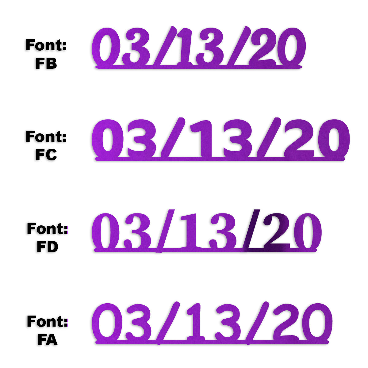 Custom-Fetti Date - 03/13/24 or 03/13/25  Purple