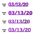Custom-Fetti Date - 03/13/24 or 03/13/25  Purple