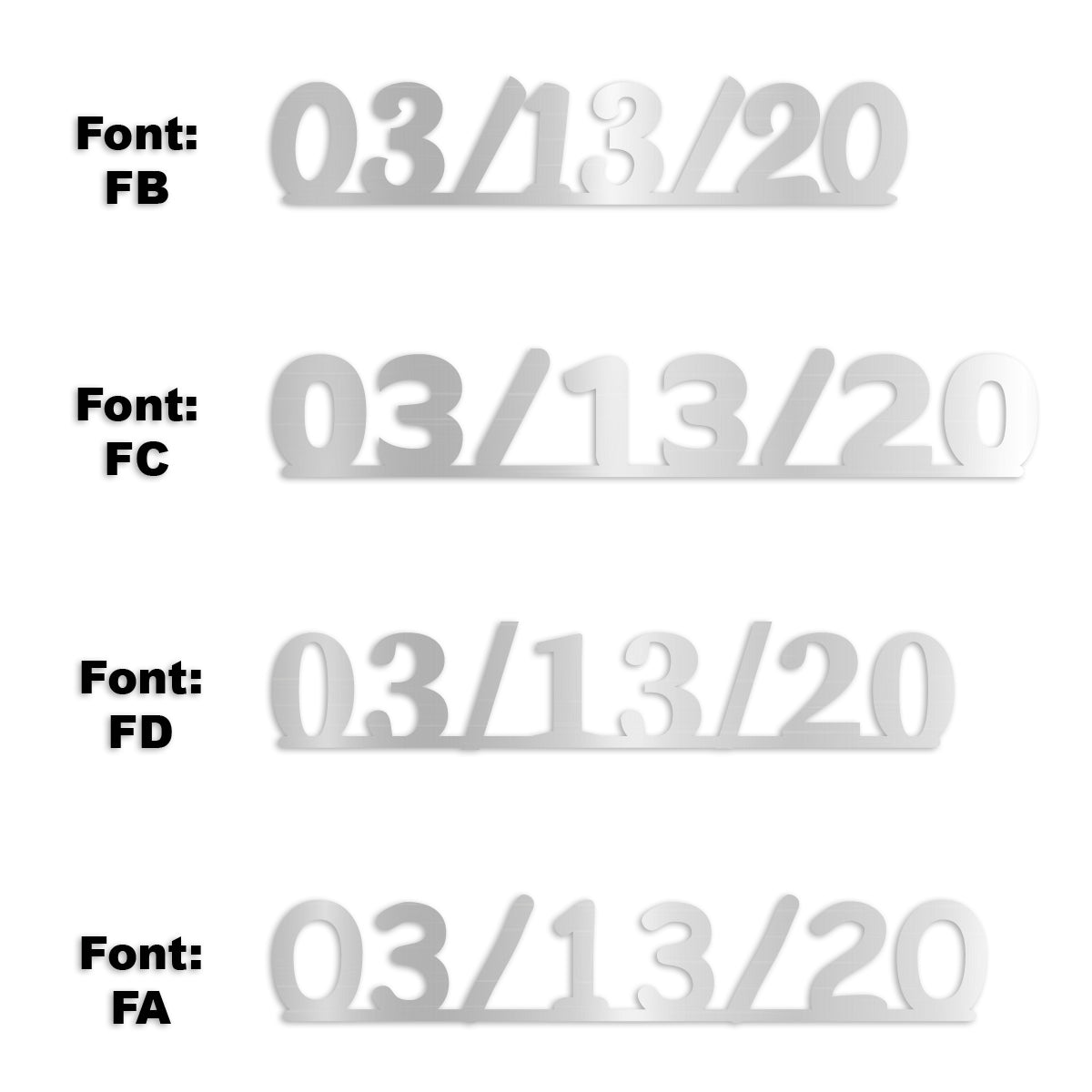 Custom-Fetti Date - 03/13/24 or 03/13/25  Silver