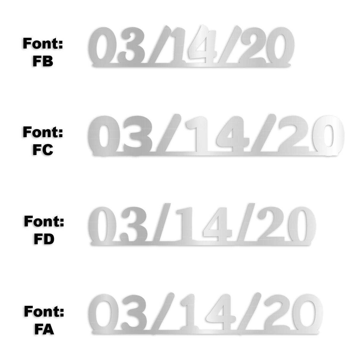 Custom-Fetti Date - 03/14/24 or 03/14/25  Silver