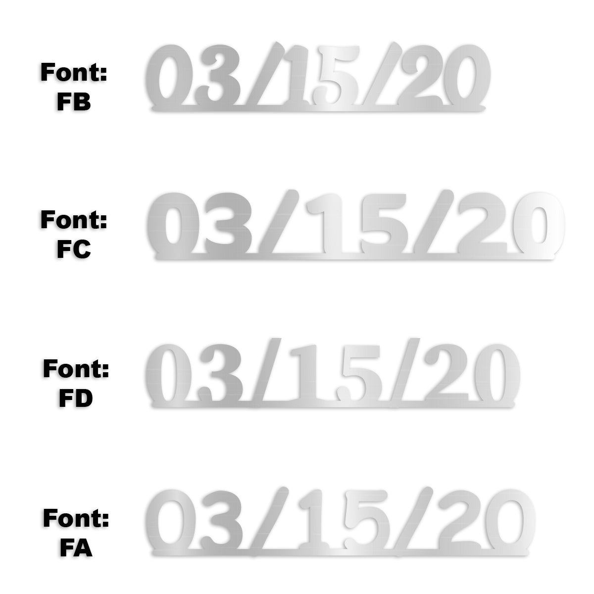 Custom-Fetti Date - 03/15/24 or 03/15/25  Silver