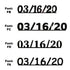 Custom-Fetti Date - 03/16/24 or 03/16/25  Black