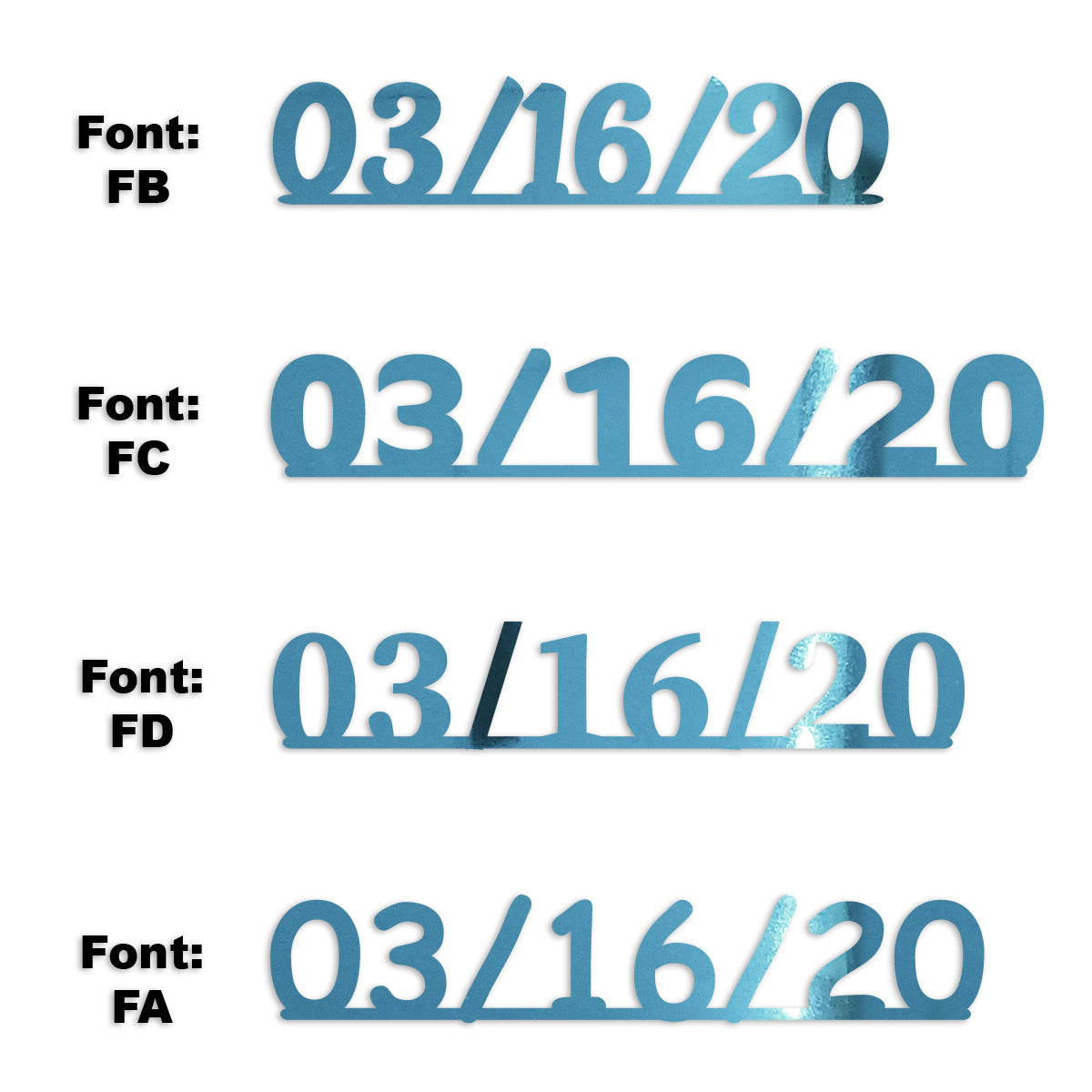 Custom-Fetti Date - 03/16/24 or 03/16/25  Blue Sky
