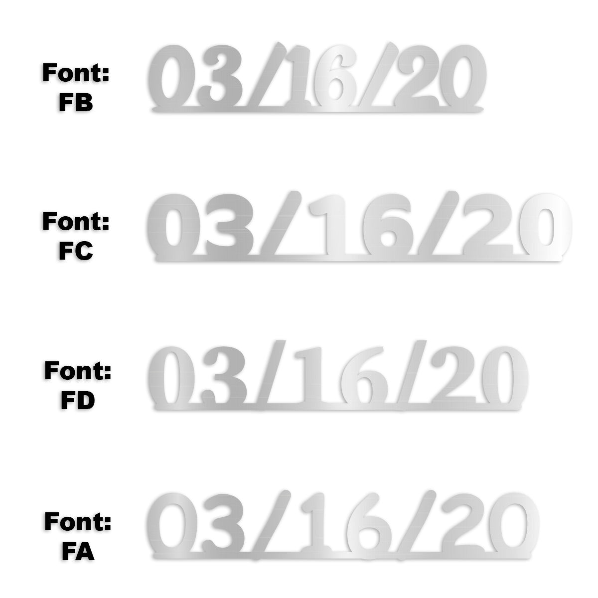 Custom-Fetti Date - 03/16/24 or 03/16/25  Silver