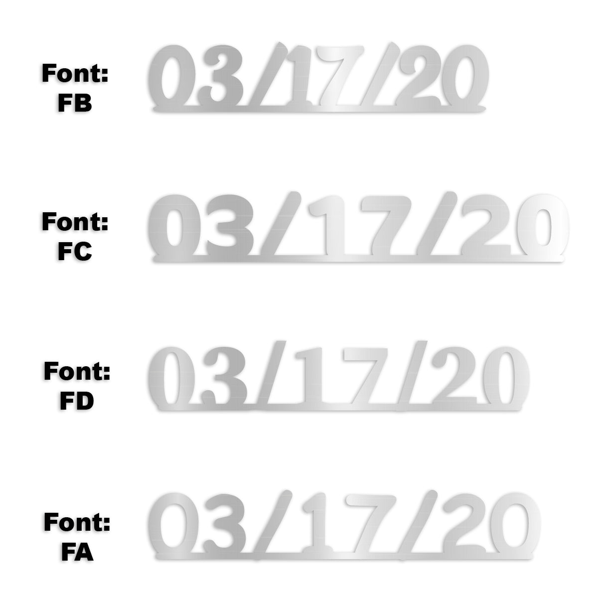 Custom-Fetti Date - 03/17/24 or 03/17/25  Silver