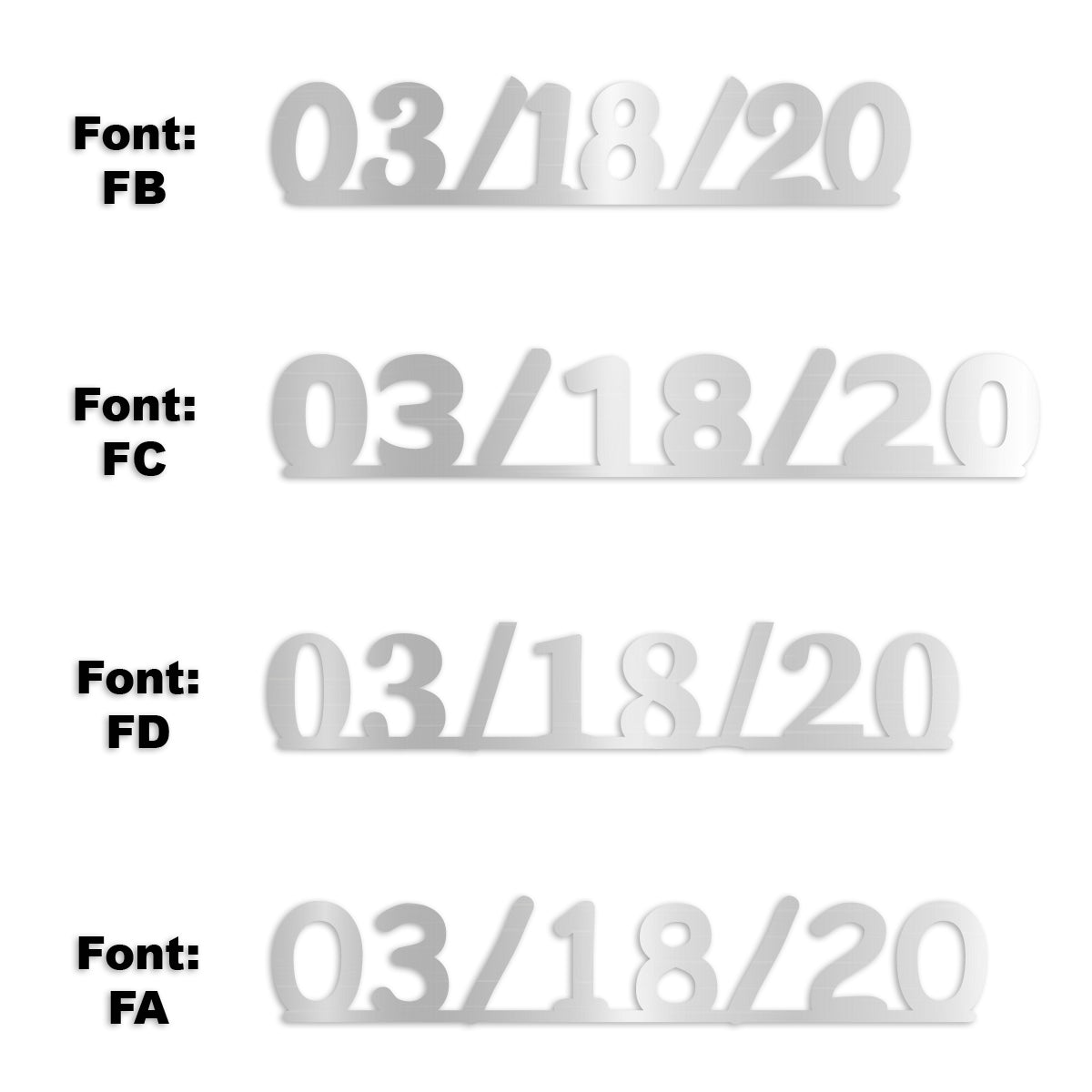 Custom-Fetti Date - 03/18/24 or 03/18/25  Silver