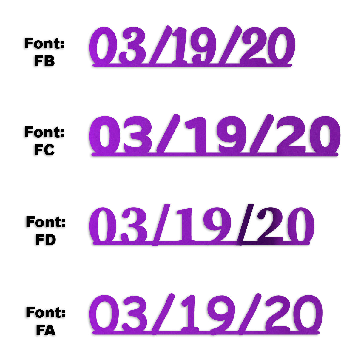 Custom-Fetti Date - 03/19/24 or 03/19/25  Purple