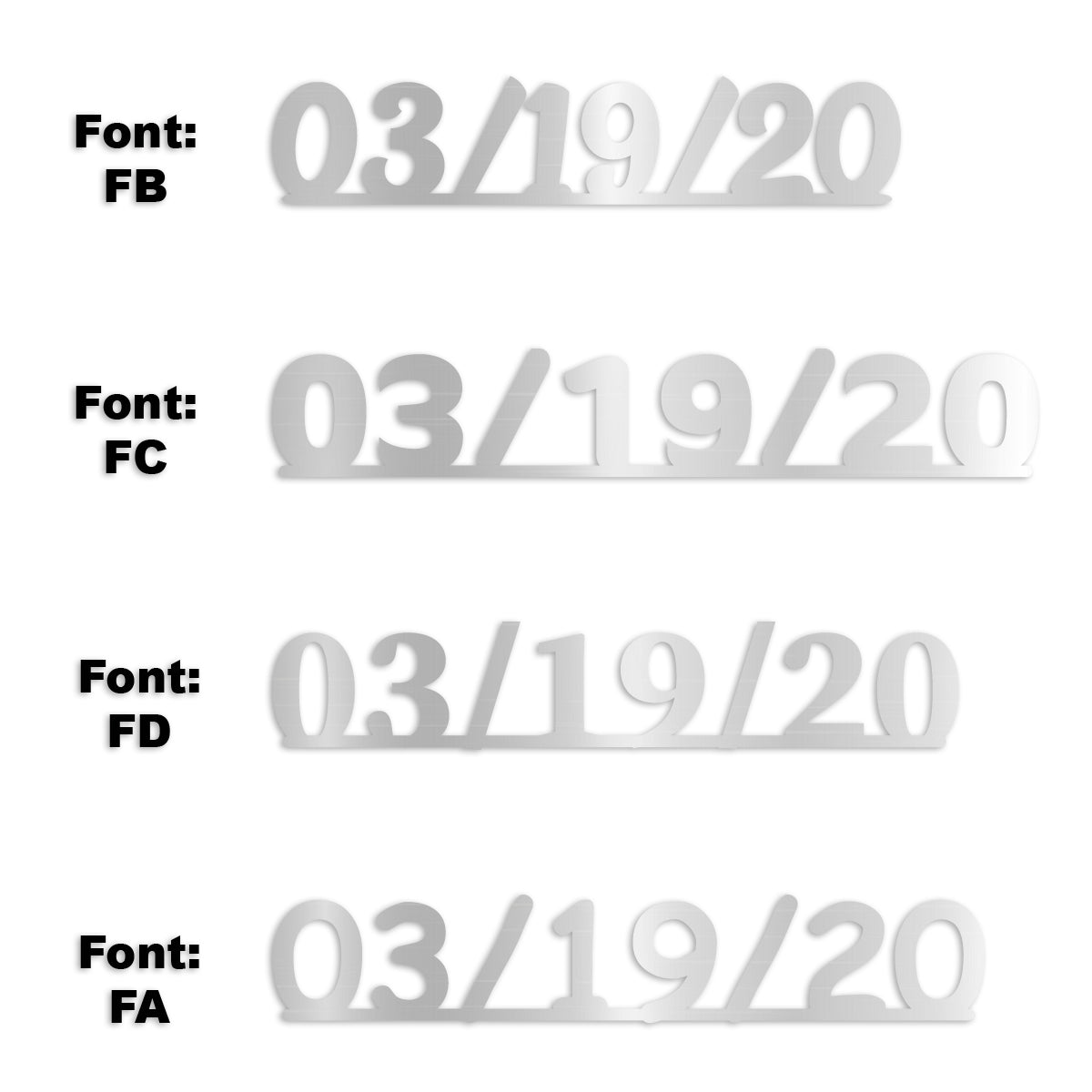 Custom-Fetti Date - 03/19/24 or 03/19/25  Silver