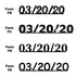Custom-Fetti Date - 03/20/24 or 03/20/25  Black