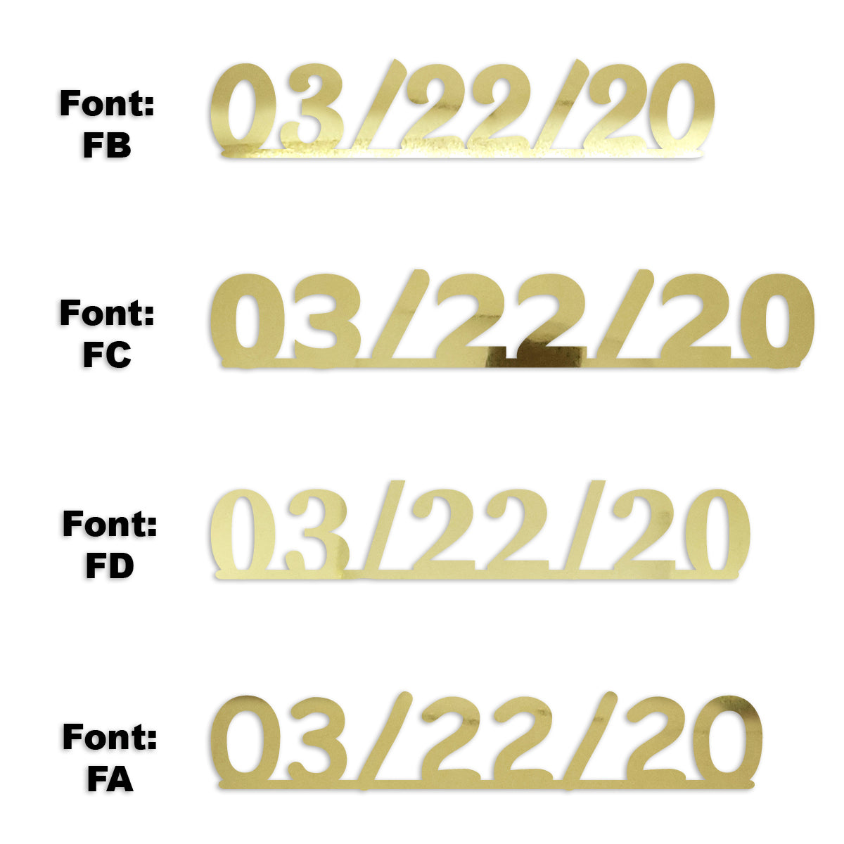Custom-Fetti Date - 03/22/24 or 03/22/25  Gold