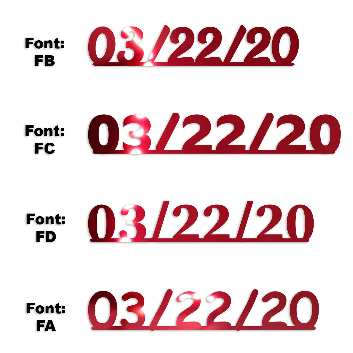 Custom-Fetti Date - 03/22/24 or 03/22/25  Red