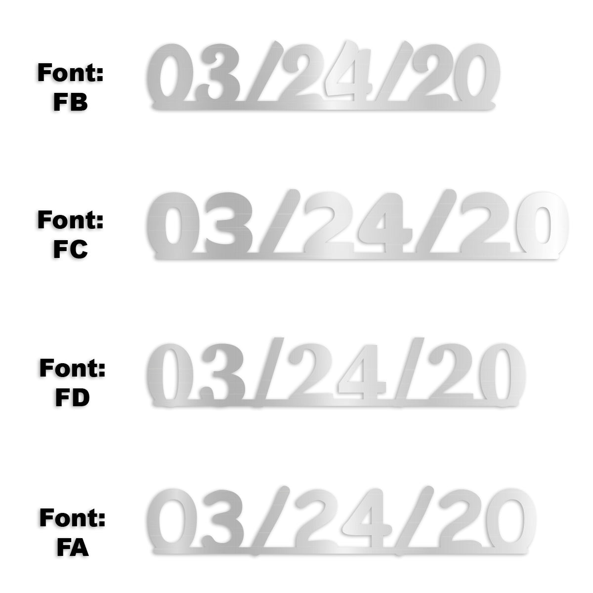 Custom-Fetti Date - 03/24/24 or 03/24/25  Silver