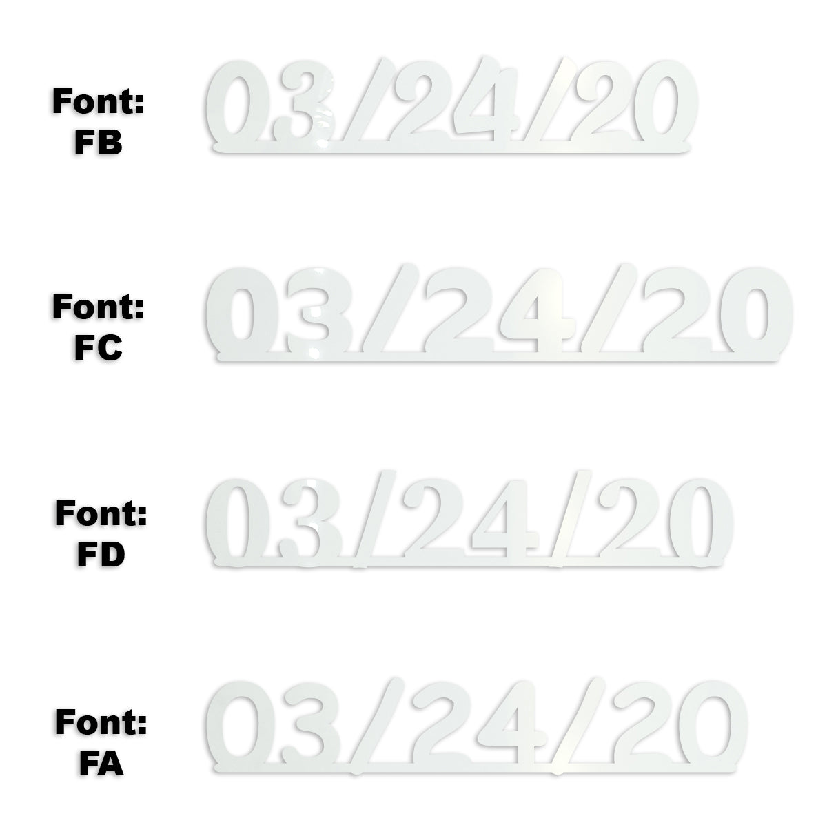 Custom-Fetti Date - 03/24/24 or 03/24/25  White
