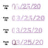 Custom-Fetti Date - 03/25/24 or 03/25/25  Pink