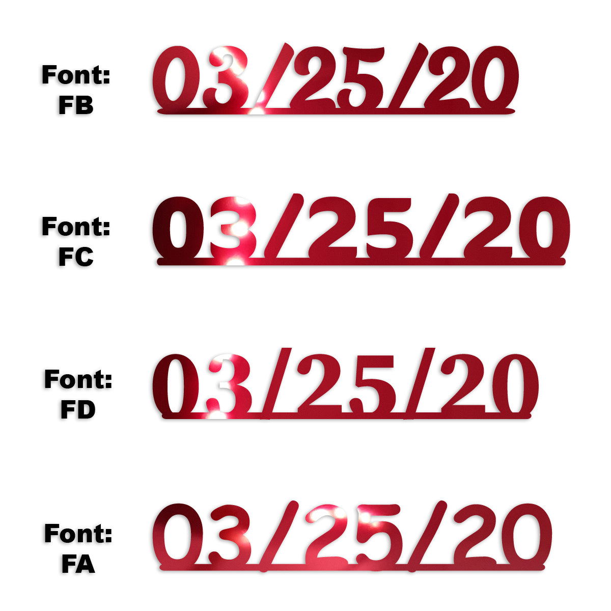 Custom-Fetti Date - 03/25/24 or 03/25/25  Red