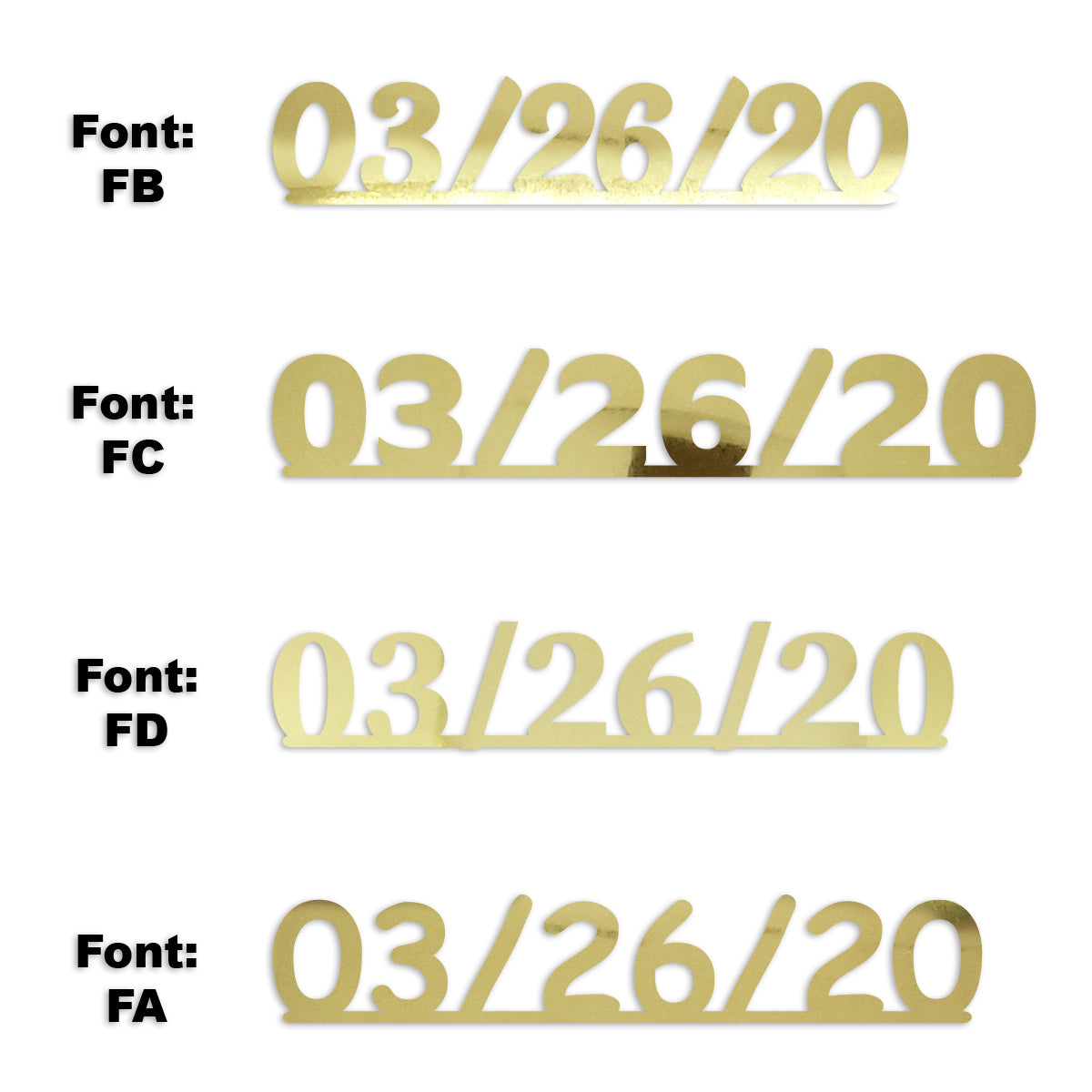 Custom-Fetti Date - 03/26/24 or 03/26/25  Gold