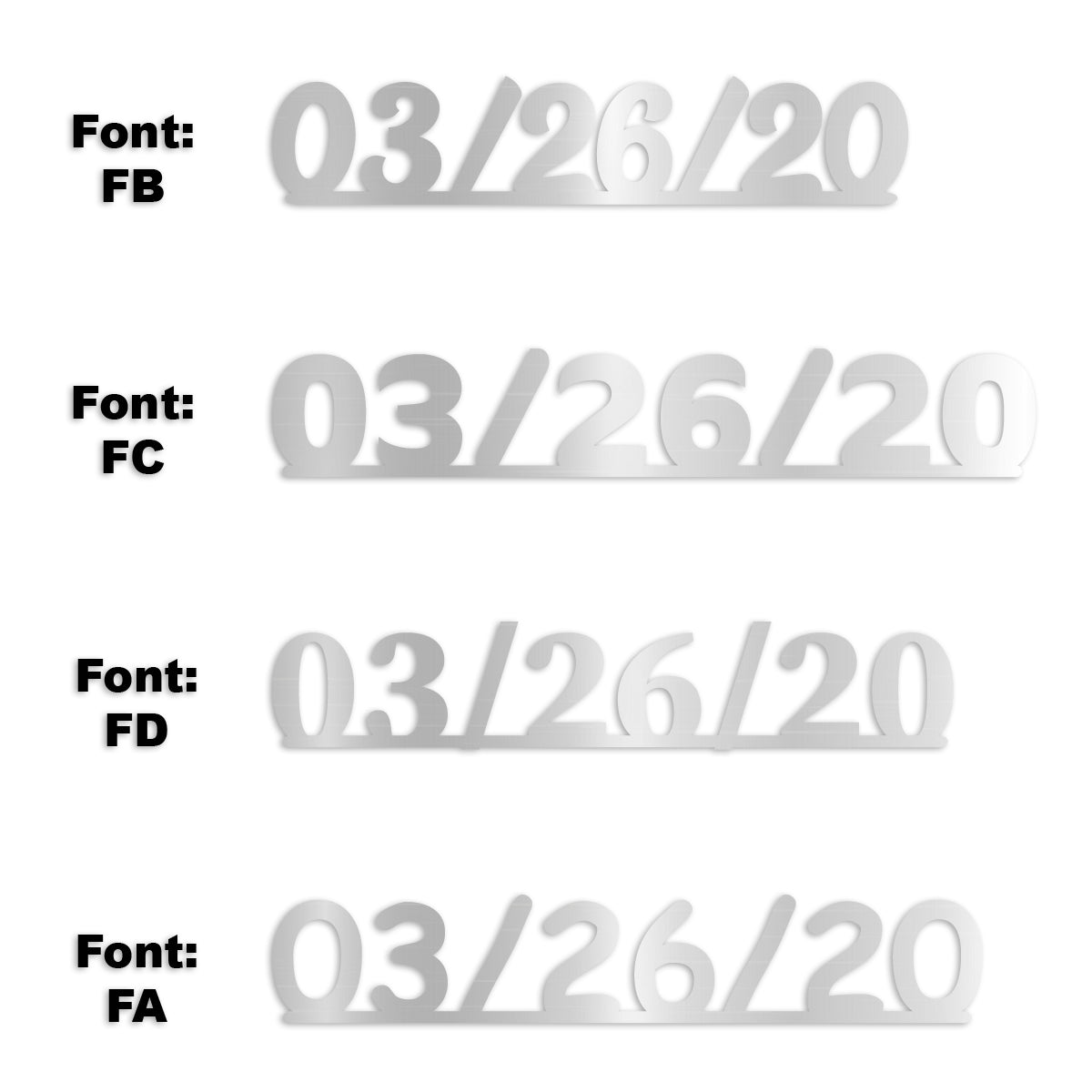 Custom-Fetti Date - 03/26/24 or 03/26/25  Silver