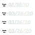 Custom-Fetti Date - 03/26/24 or 03/26/25  White