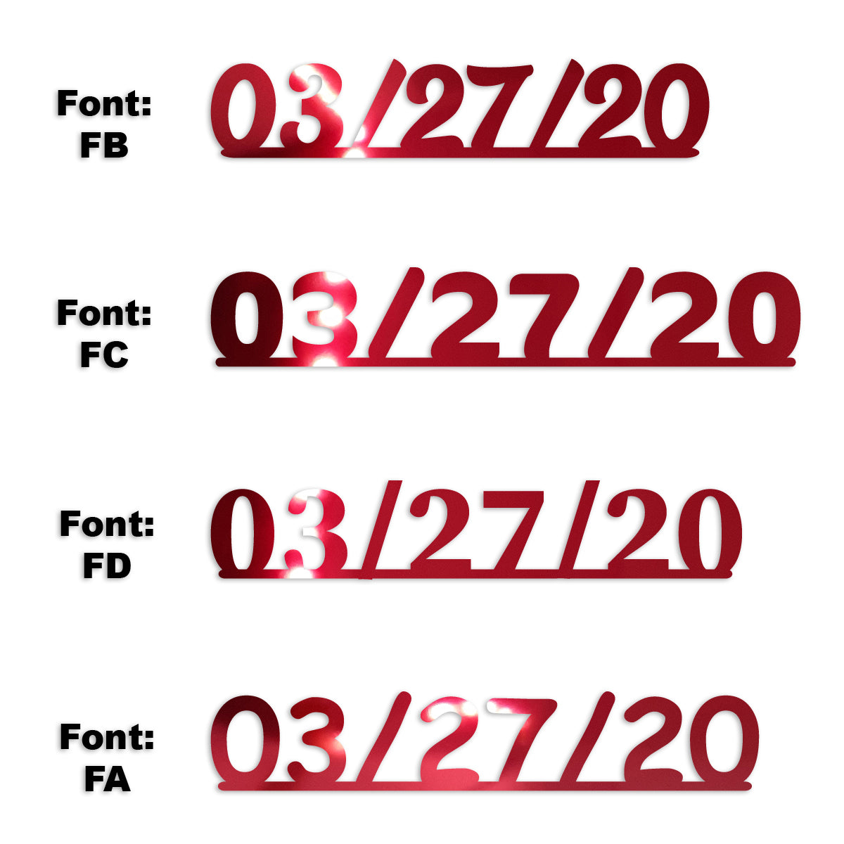 Custom-Fetti Date - 03/27/24 or 03/27/25  Red