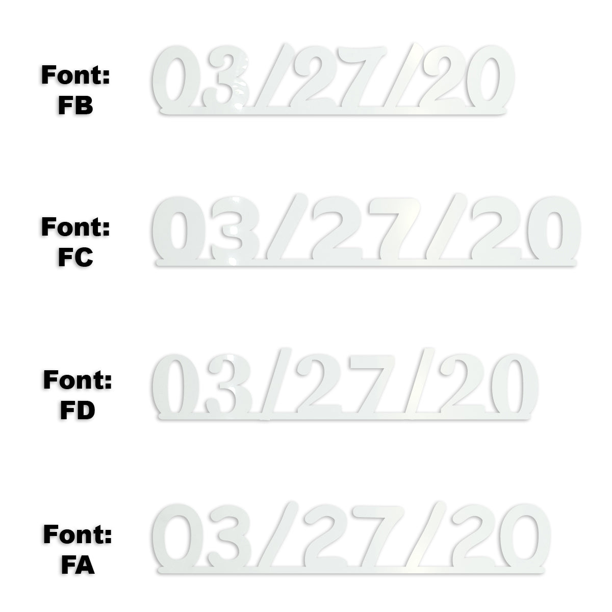 Custom-Fetti Date - 03/27/24 or 03/27/25  White