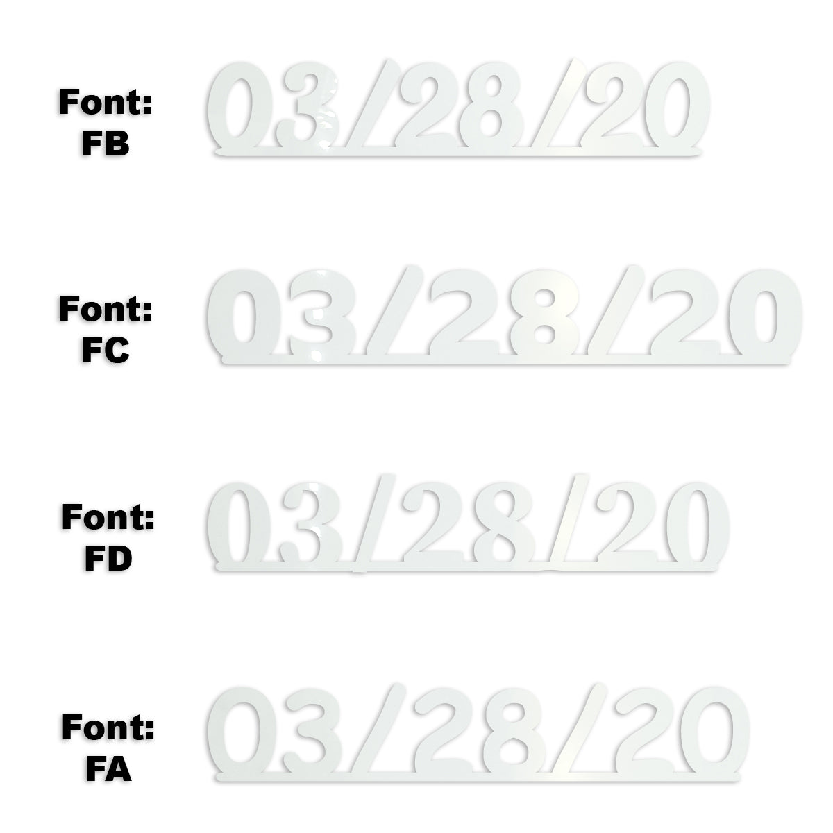 Custom-Fetti Date - 03/28/24 or 03/28/25  White