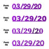 Custom-Fetti Date - 03/29/24 or 03/29/25  Purple