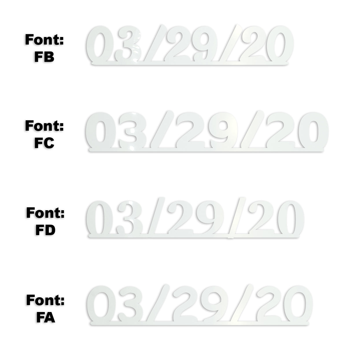 Custom-Fetti Date - 03/29/24 or 03/29/25  White