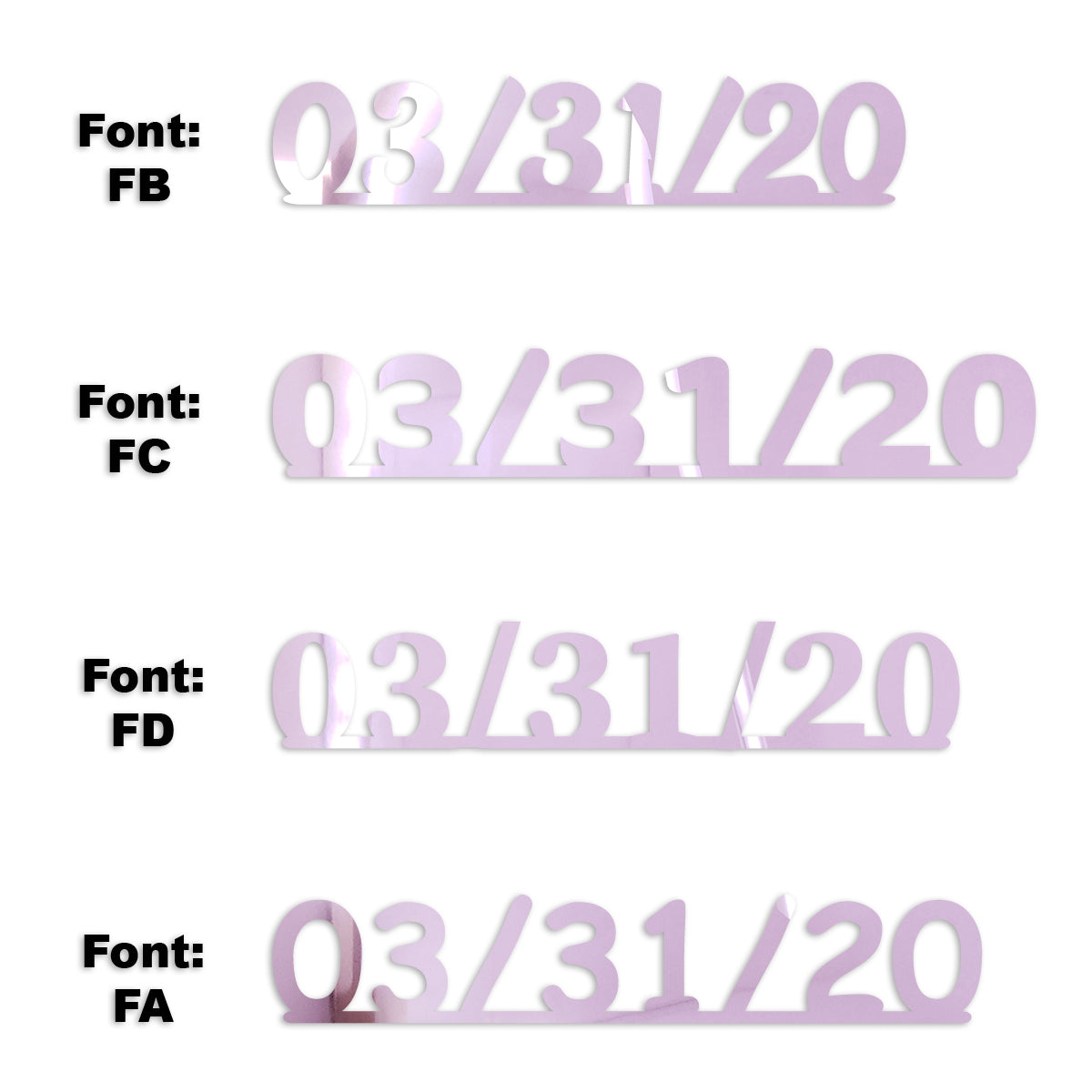 Custom-Fetti Date - 03/31/24 or 03/31/25  Pink