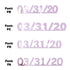 Custom-Fetti Date - 03/31/24 or 03/31/25  Pink