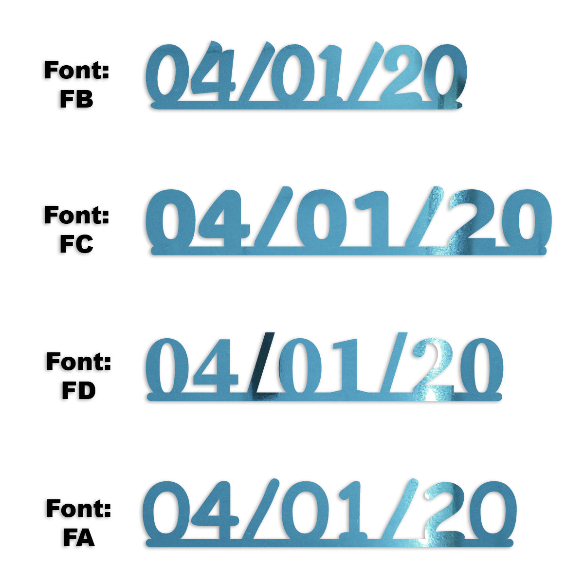 Custom-Fetti Date - 04/01/24 or 04/01/25  Blue Sky