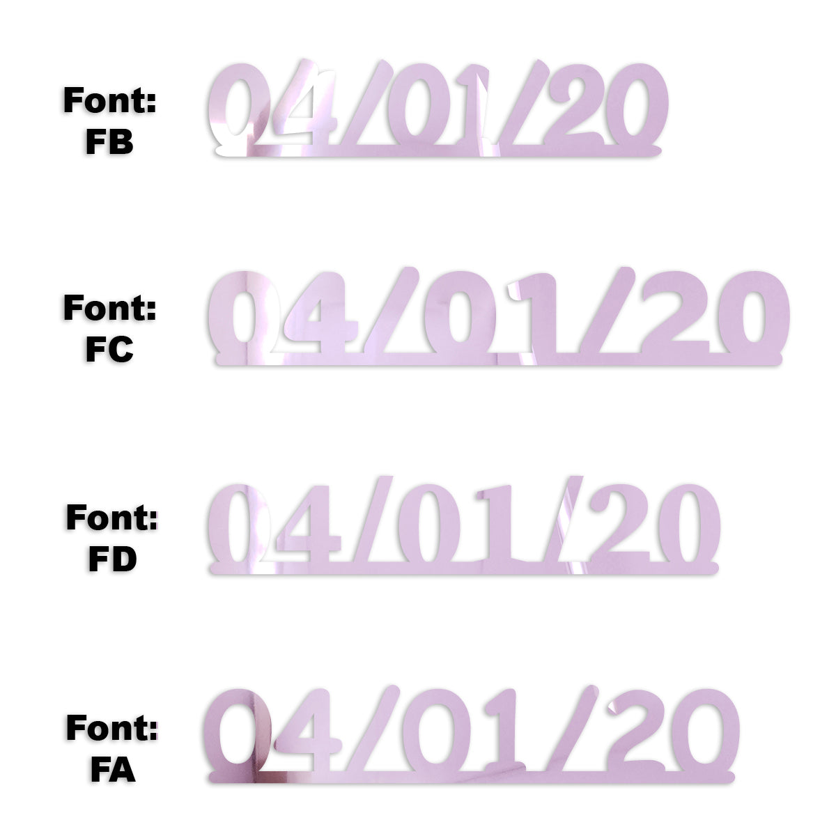 Custom-Fetti Date - 04/01/24 or 04/01/25  Pink
