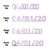 Custom-Fetti Date - 04/01/24 or 04/01/25  Pink
